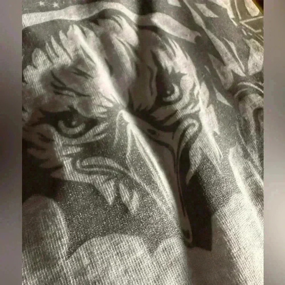 Gildan medium mechanic bald eagle with wrench T shirt Metallic silver ink. NWT - Picture 2 of 5